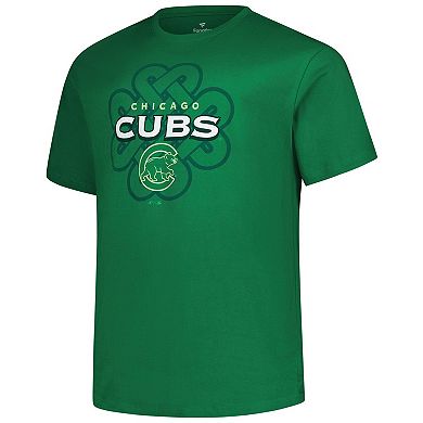 Men's Profile Kelly Green Chicago Cubs Big & Tall Celtic T-Shirt