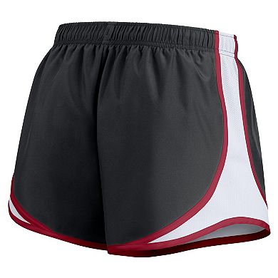 Women's Nike Black Alabama Crimson Tide Spring Break Tempo Performance Shorts