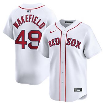 Men's Nike Tim Wakefield White Boston Red Sox Home Limited Player Jersey
