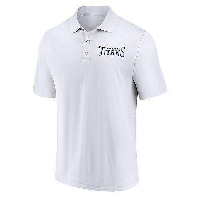 Men's Fanatics White Tennessee Titans Lockup Polo