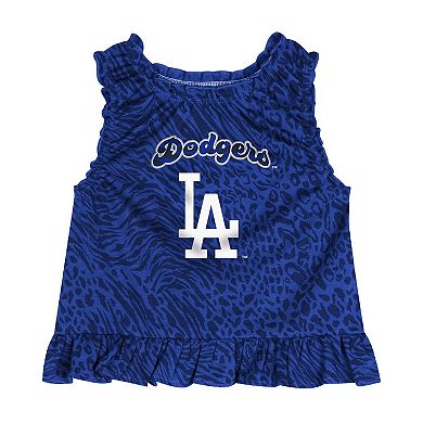 Infant Blue Los Angeles Dodgers Playground Dress & Bloomers Set