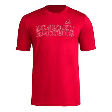 Men's adidas Scarlet Rutgers Scarlet Knights Locker Local Impression AEROREADY T-Shirt