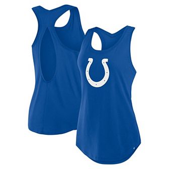 Women's Fanatics Royal Indianapolis Colts Iron Fan Tank Top
