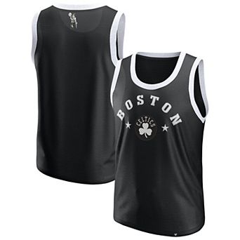 Men's Fanatics Black Boston Celtics Mesh Tank Top