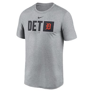 Men's Nike Heather Gray Detroit Tigers Tricode Legend Performance T-Shirt