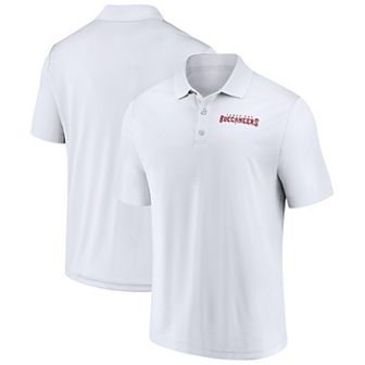 Men's Fanatics White Tampa Bay Buccaneers Lockup Polo