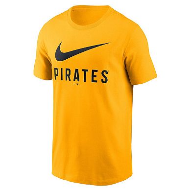Men's Nike Gold Pittsburgh Pirates Swoosh T-Shirt