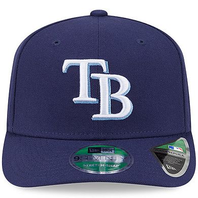 Men's New Era Navy Tampa Bay Rays Player Replica 9SEVENTY Adjustable Hat