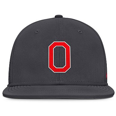 Men's Nike Black Ohio State Buckeyes On-Field Dugout True Performance Fitted Hat