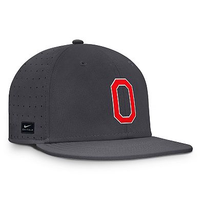 Men's Nike Black Ohio State Buckeyes On-Field Dugout True Performance Fitted Hat
