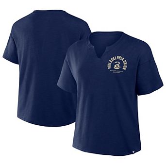 Women's Fanatics Navy Philadelphia Union Bicycle Kick Stadium Slub T-Shirt
