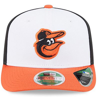 Men's New Era Black/Orange Baltimore Orioles Player Replica 9SEVENTY Adjustable Hat