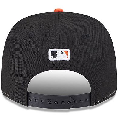 Men's New Era Black/Orange Baltimore Orioles Player Replica 9SEVENTY Adjustable Hat
