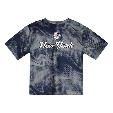 Toddler Gray/Navy New York Yankees Pinch Hitter Infielder T-Shirt and Shorts Set