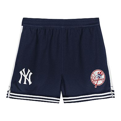 Toddler Gray/Navy New York Yankees Pinch Hitter Infielder T-Shirt and Shorts Set