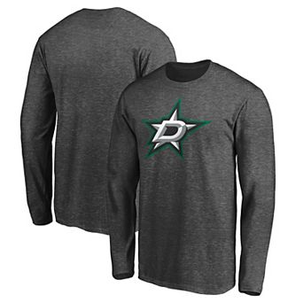 Men's Fanatics Charcoal Dallas Stars Long Sleeve T-Shirt