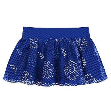 Newborn White/Royal Toronto Blue Jays Sweet Catcher 3-Piece Bodysuit, Headband and Skirt Set