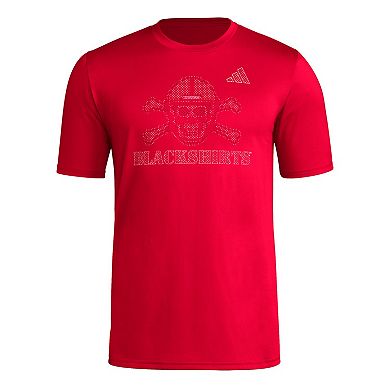 Men's adidas Red Nebraska Huskers Locker Local Impression T-Shirt