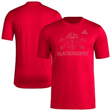 Men's adidas Red Nebraska Huskers Locker Local Impression T-Shirt