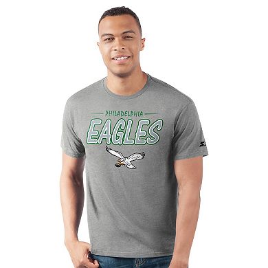 Men's Starter Heather Gray Philadelphia Eagles Prime Time T-Shirt