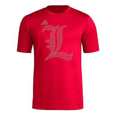 Men's adidas Red Louisville Cardinals Locker Local Impression T-Shirt