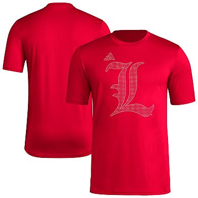 Men's adidas Red Louisville Cardinals Locker Local Impression T-Shirt