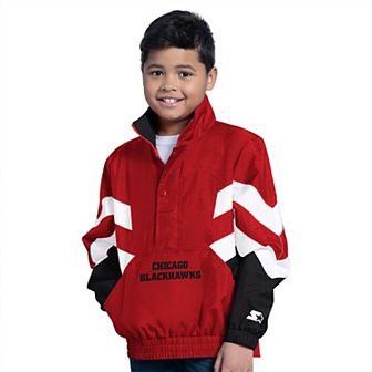Youth��Starter Red Chicago Blackhawks Prospect Half-Zip Pullover Top