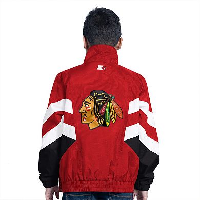 Youth Starter Red Chicago Blackhawks Prospect Half-Zip Pullover Top