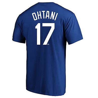 Men's Profile Shohei Ohtani Royal Los Angeles Dodgers Big & Tall Name & Number T-Shirt