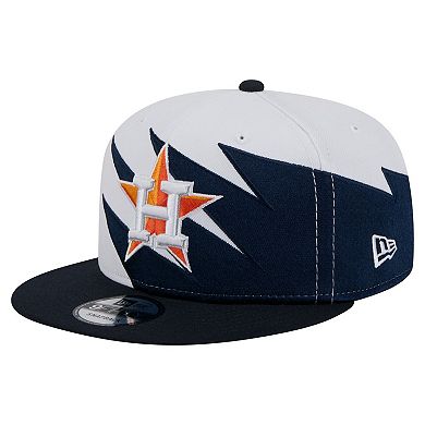 Men's New Era Navy/White Houston Astros Jagged 9FIFTY Snapback Hat