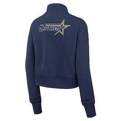 Women's Nike Navy Houston Astros Cooperstown Collection Phoenix Fleece Half-Zip Sweatshirt