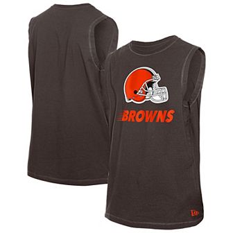Men's New Era Brown Cleveland Browns Leisure Collection Tank Top