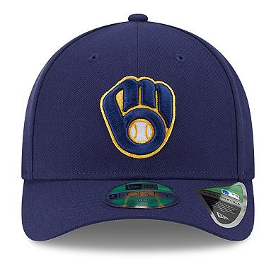 Men's New Era Navy Milwaukee Brewers Player Replica 9FORTY Adjustable Hat