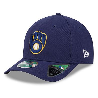 Men's New Era Navy Milwaukee Brewers Player Replica 9FORTY Adjustable Hat