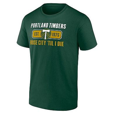 Men's Fanatics Green Portland Timbers Blindside T-Shirt