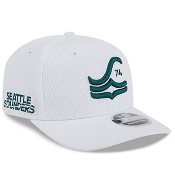 Men's New Era White Seattle Sounders FC 2025 Jersey Hook 9SEVENTY Stretch-Snap Hat