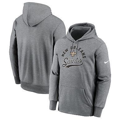 Men's Nike Heather Gray New Orleans Saints Performance Fleece Pullover Hoodie