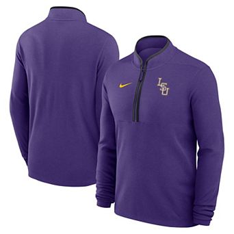 Men's Nike Purple LSU Tigers Baseball Logo Victory Performance Half-Zip Pullover