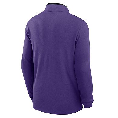 Men's Nike Purple LSU Tigers Baseball Logo Victory Performance Half-Zip Pullover