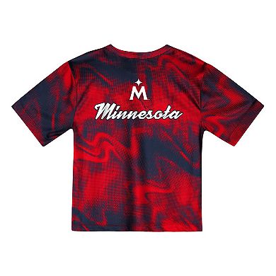 Toddler Red/Navy Minnesota Twins Pinch Hitter Infielder T-Shirt & Shorts Set