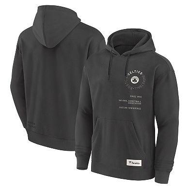 Men's Fanatics Gray Boston Celtics Future Ground Info Elements Premium Pullover Hoodie