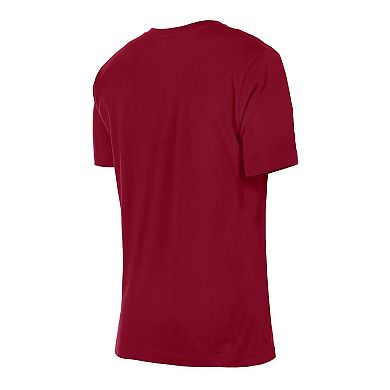 Women's New Era Wine Cleveland Cavaliers Glam Game Flower T-Shirt