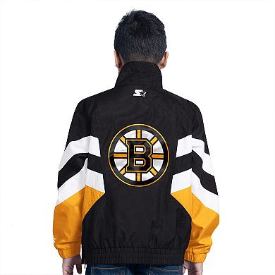 Youth Starter Black Boston Bruins Prospect Half-Zip Pullover Top