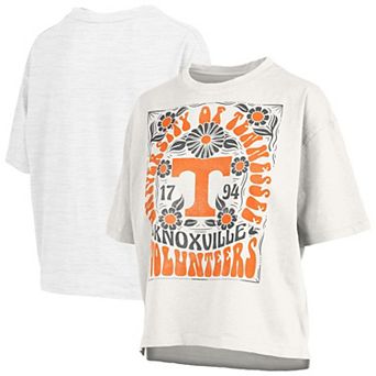 Women's Pressbox White Tennessee Volunteers Harmony Oversized T-Shirt
