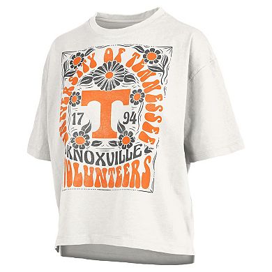 Women's Pressbox White Tennessee Volunteers Harmony Oversized T-Shirt