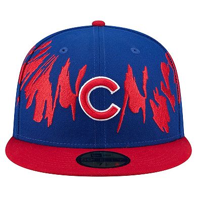 Men's New Era Royal/Red Chicago Cubs Retro Pattern 59FIFTY Fitted Hat