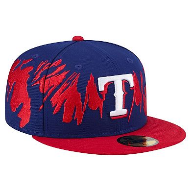 Men's New Era Royal/Red Texas Rangers Retro Pattern 59FIFTY Fitted Hat