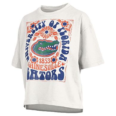 Women's Pressbox White Florida Gators Harmony Oversized T-Shirt