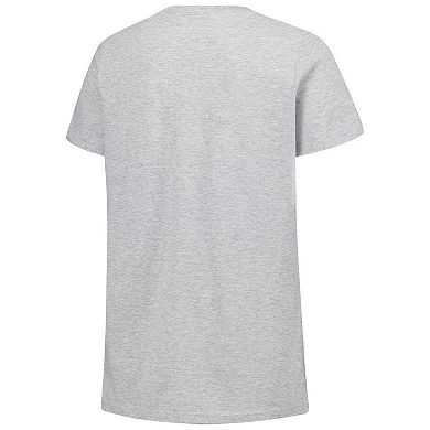 Women's Fanatics Gray Texas Longhorns Primary Logo V-Neck T-Shirt