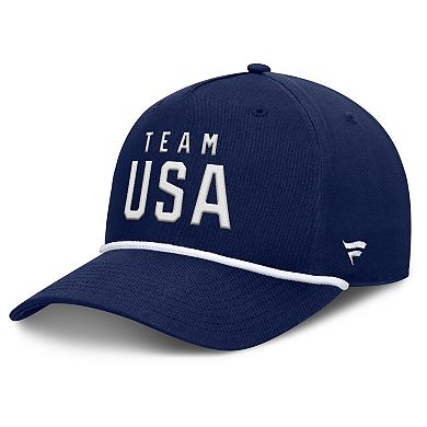 Men's Fanatics Navy Team USA Captain Rope Adjustable Hat